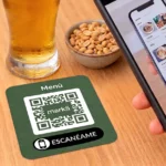 Calcomania de QR para restaurantes