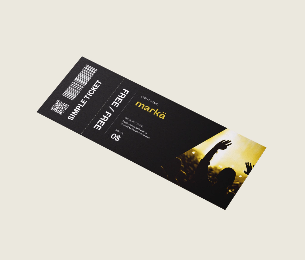 Entradas p/ Eventos + Troquel. Imagen 1 del catálogo Markä.