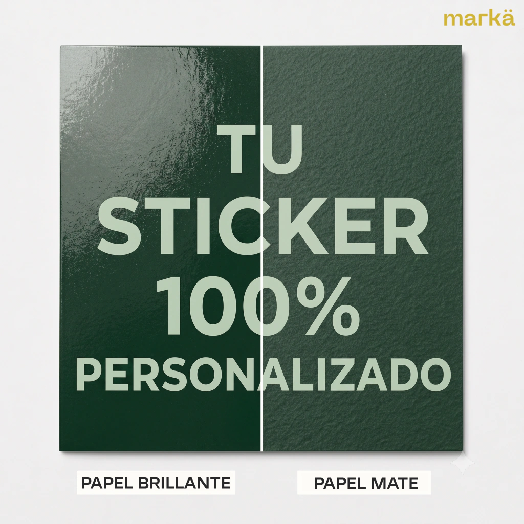 Etiquetas y Stickers Cuadrados en Papel Ilustración. Imagen 2 del catálogo Markä.