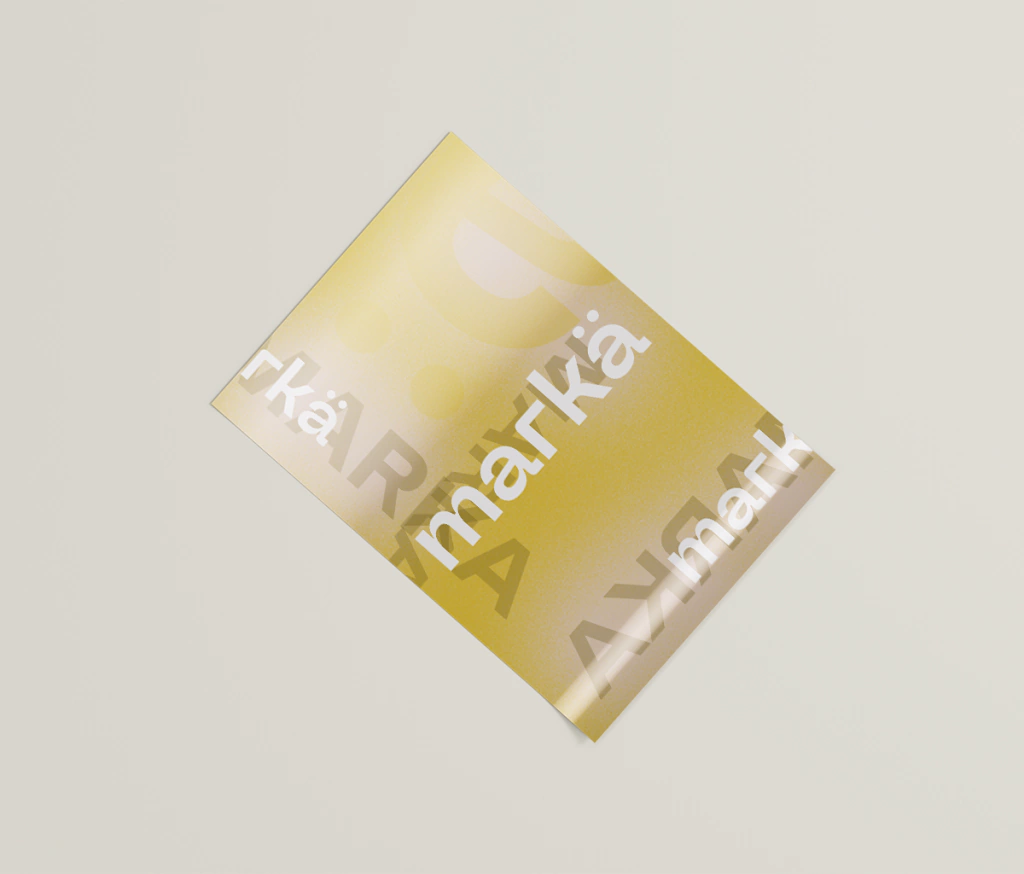 Poster / Folleto (Súper A3 – 32,5 x 47,5 cm) Simple faz. Imagen 1 del catálogo Markä.