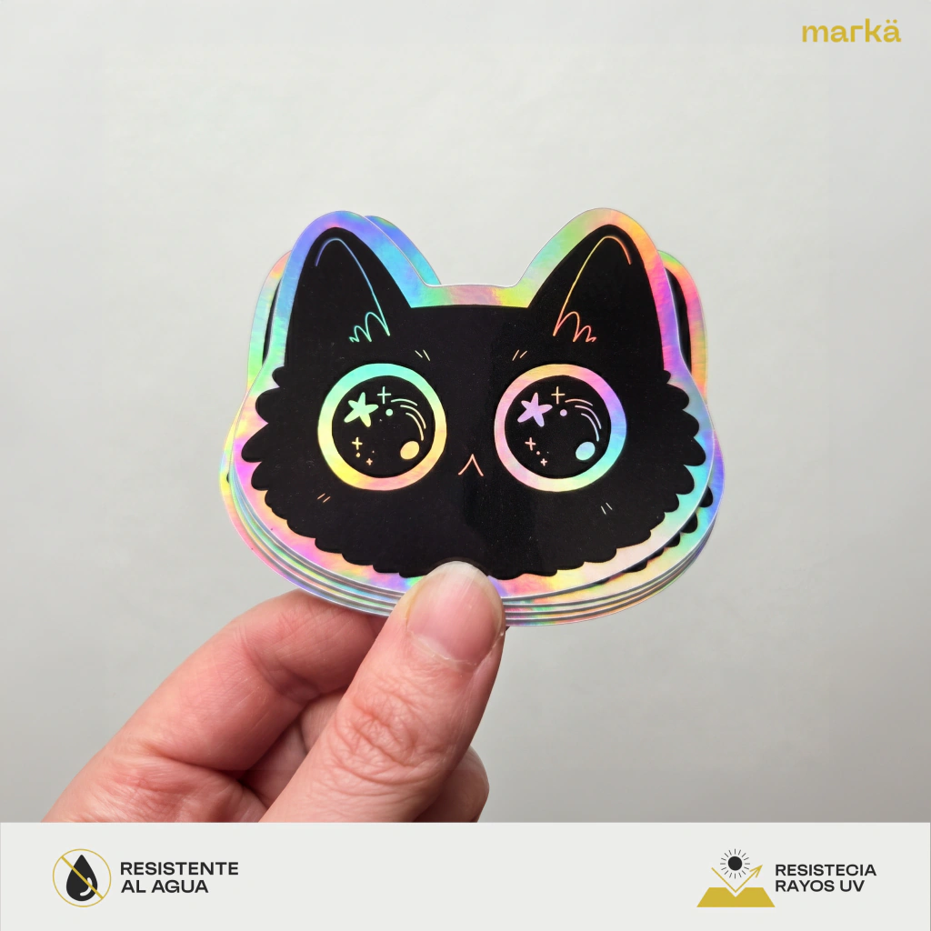 Stickers y Calcomanías en Vinilo Holográfico. Imagen 1 del catálogo Markä.